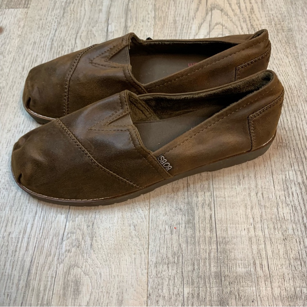 Skechers Women's BOBS brown slip-on memory foam loafers size 10 - Picture 3 of 7